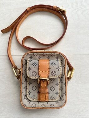 Vtg Louis Vuitton Monogram Mini Lin Juliette PM Crossbody Bag RARE